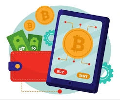 A graphical user interface displaying the letter 'B' repeated multiple times with Crypto Wallets '